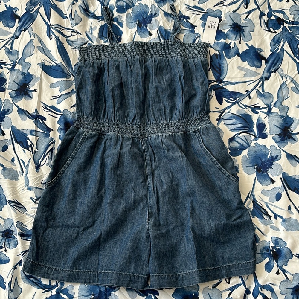 NWT Gap Kids Chambray Romper
